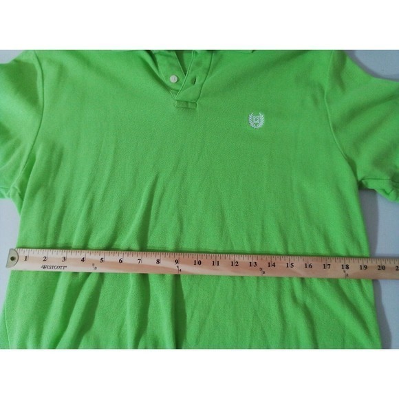 Men's Chaps Polo Green Shirt Size Large - Picture 13 of 16
